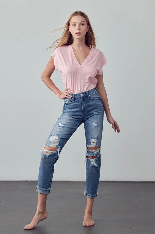 Insane Gene Mid-Rise Ankle Boyfriend Jeans