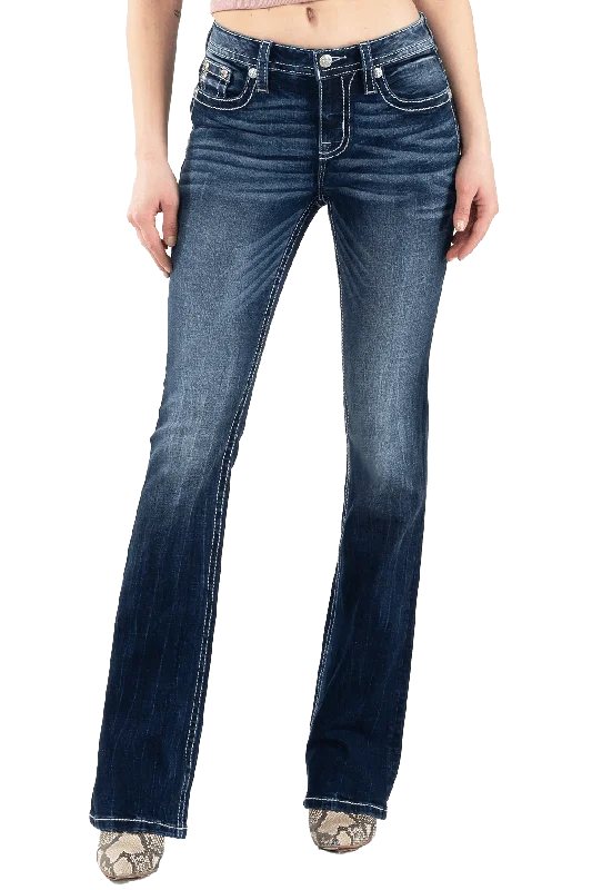 Miss Me Women's Angelic Steer Bootcut Jeans