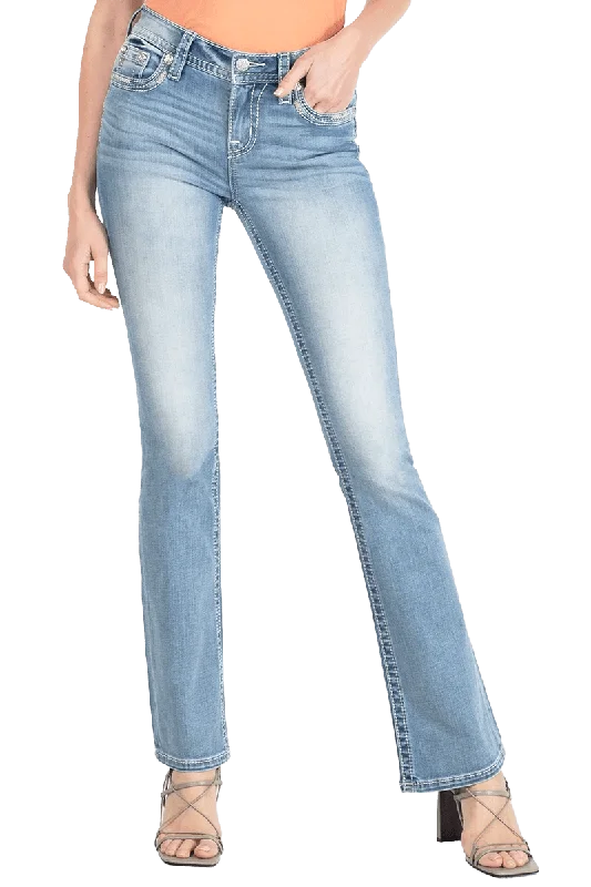 Miss Me Love Cross Bootcut Jeans