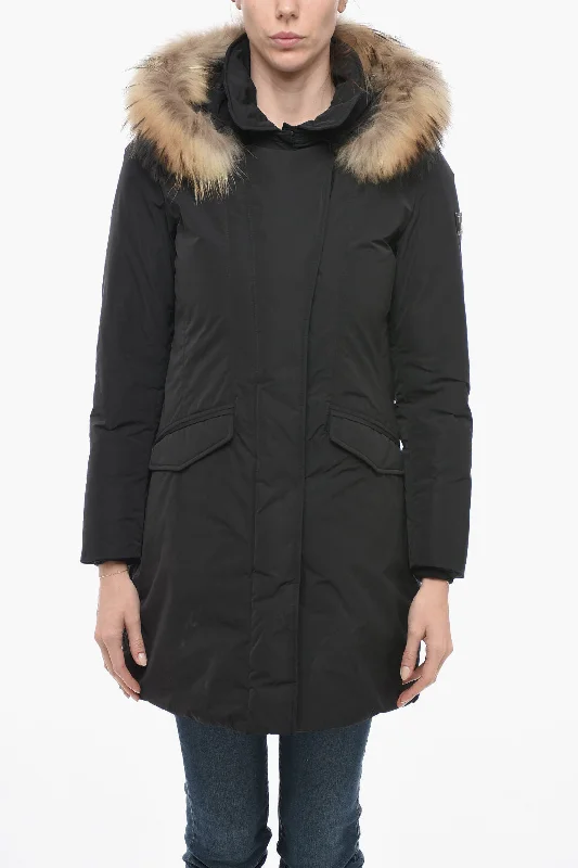 Woolrich Removable Fur MODERN VAIL Down Jacket Women's lined jackets