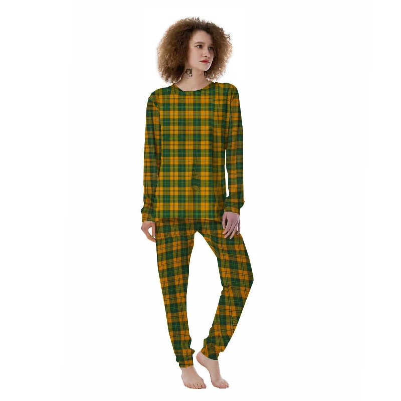 Buffalo Plaid Saint Patrick's Day Print Pattern Women's Pajamas Cheap pajama sets