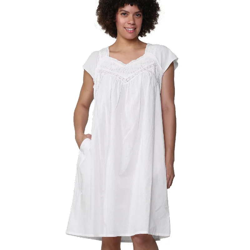 La Cera Embroidered Sweetheart Chemise Best pajama sets for relaxing weekends