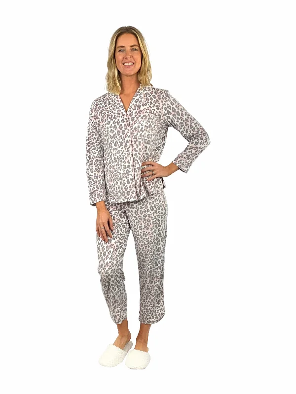 La Cera Microfleece Print Pajamas Knitted pajama sets