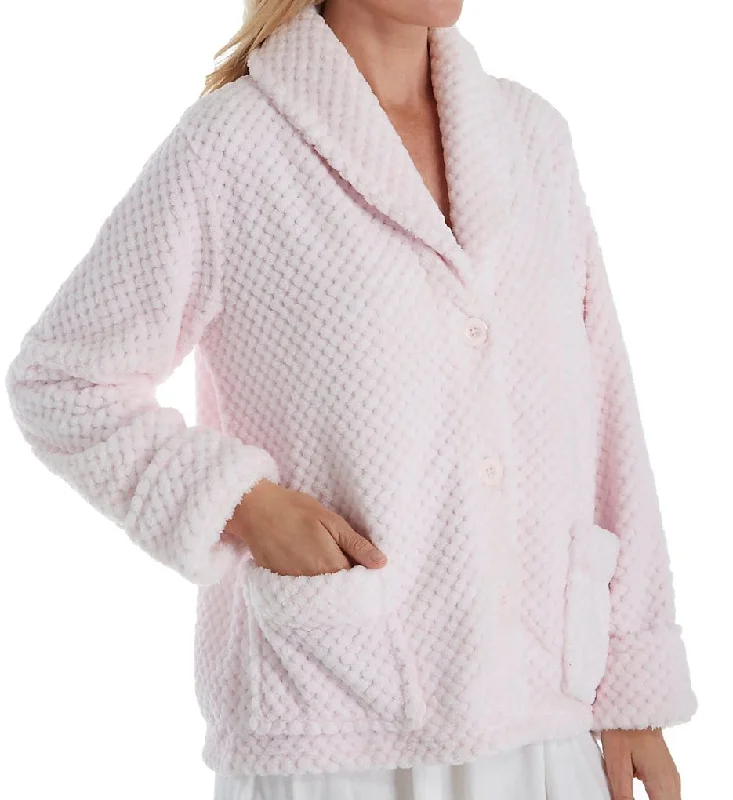 La Cera Shawl Collar Bed Jacket Winter pajama sets