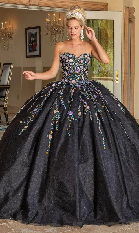 Dancing Queen 1765 - Floral Beaded Ballgown Fashion Nova party dresses