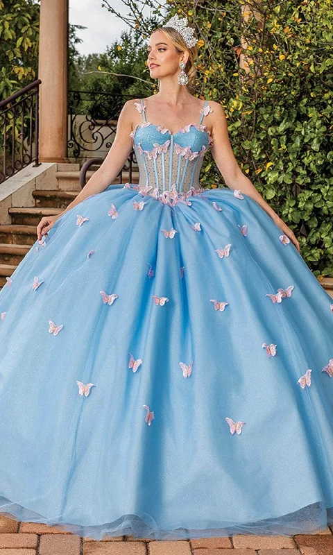 Dancing Queen 1815 - Butterfly Applique Ballgown Best party dresses for petites