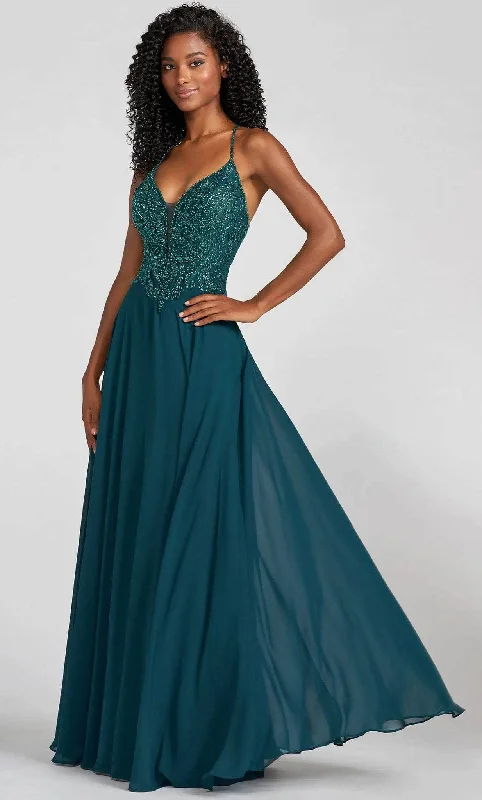 Ellie Wilde EW122087 - Embellished Bodice Sleeveless Evening Dress Designer party dresses