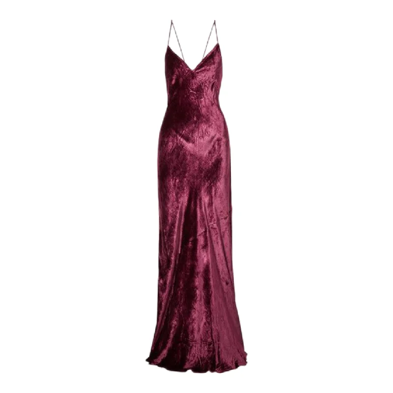 CAMI Women's Purple Long Casual Velvet Dress #403 XS NWT Velvet maxi dresses