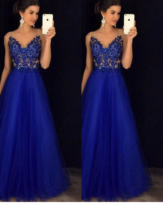 Dress Backless Beaded Ball Elegant Long Dress Blue Chiffon Dress Spot Comfortable maxi dresses for everyday wear