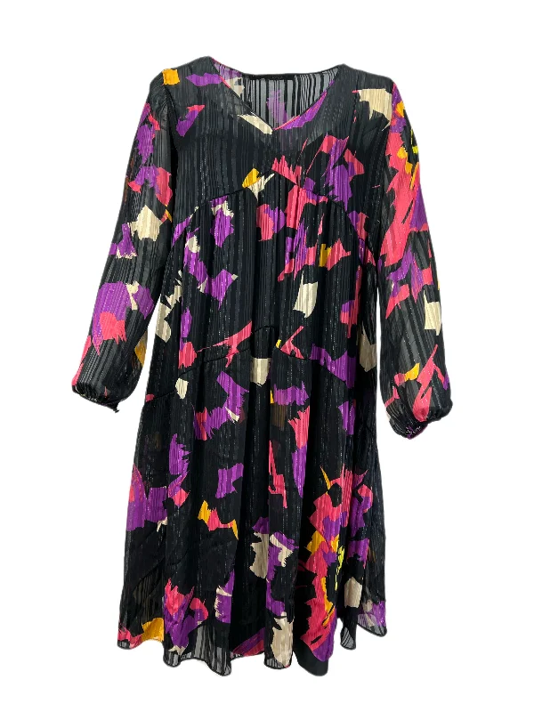 Marina Rinaldi Women's Multicolored Dedotto Long Sleeve Dress NWT Street style maxi dresses