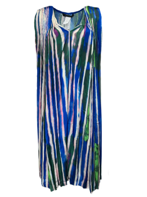 Marina Rinaldi Women's Multicolored Depliant Pleated Maxi Dress NWT Red carpet maxi dresses