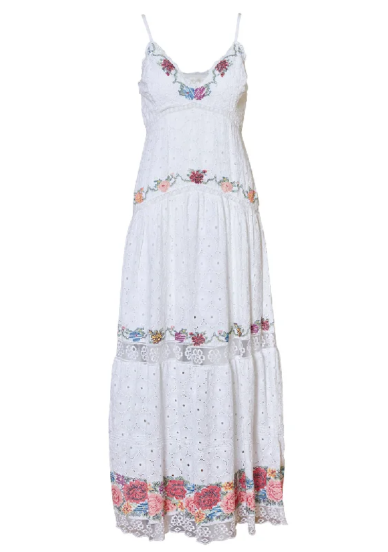 White Umi Maxi Dress Lace maxi dresses