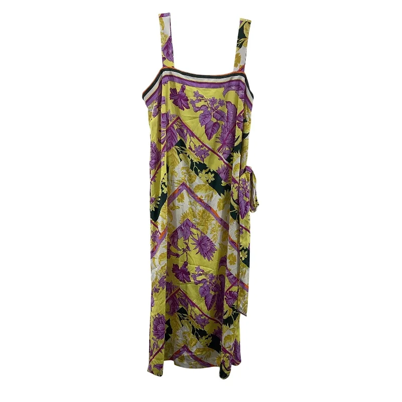 Ann Taylor Women's Sleeveless Baroque Sheath Dress Size 12 Yellow/Purple NWT Fall unclassified dresses