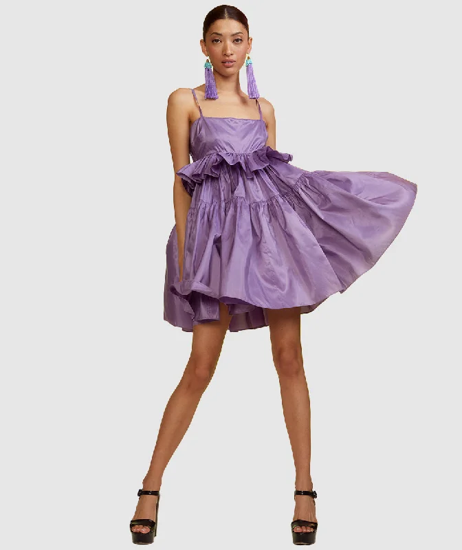 Babydoll Taffeta Dress Beaded unclassified dresses