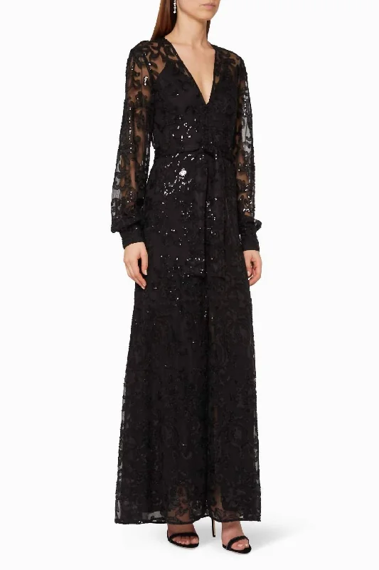 Biata Dress In Beaded Black Holiday unclassified dresses