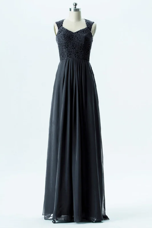 Black Embroidered Sweetheart Sleeveless Bridesmaid Dress Festival unclassified dresses