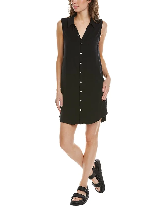 Chaser Heirloom Wovens Button-Down High-Low Dress Sexy unclassified dresses