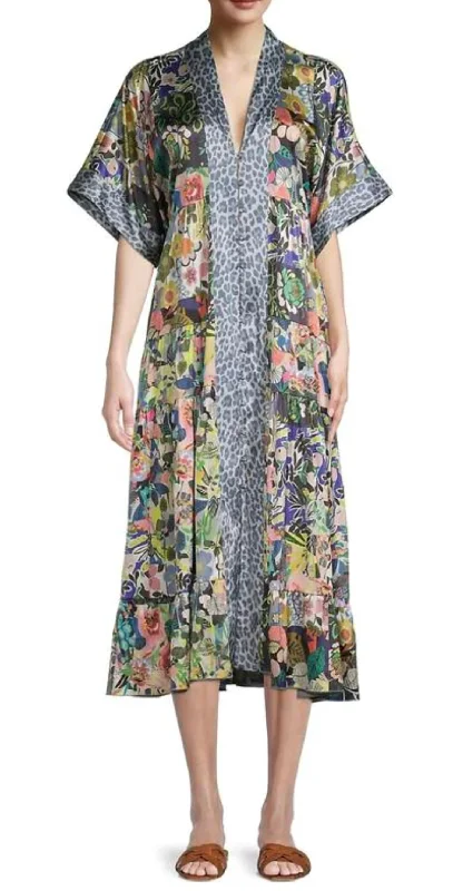 Chelsea Gardens Kimono In Mti Ruffled unclassified dresses