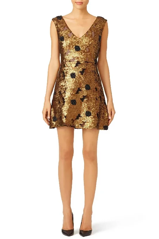 Cleopatra Dress In Gold Lounge unclassified dresses