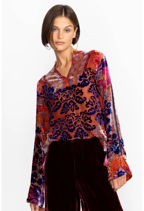 Johnny Was Syriah Burnout Enta Blouse - Multi Affordable unclassified dresses