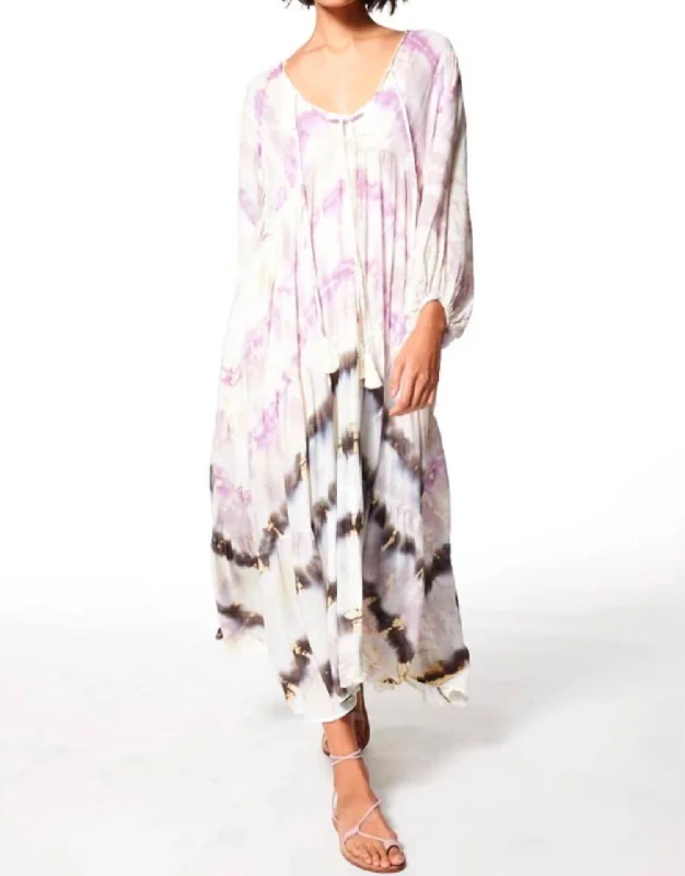 Dawn Dress In Mauve Harvest Wash Velvet unclassified dresses