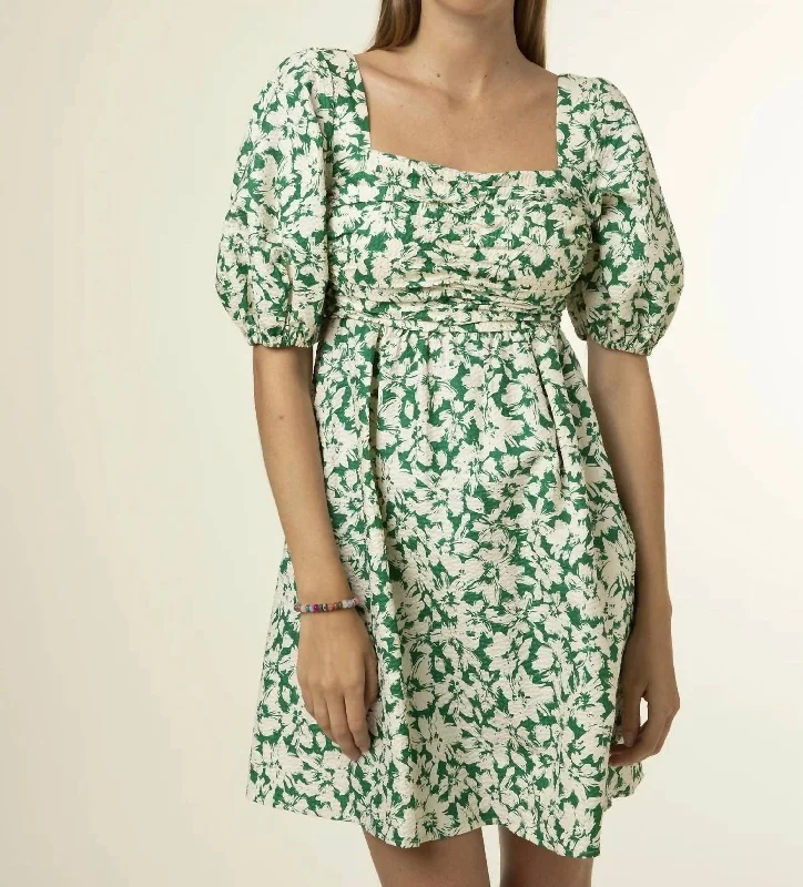 Emy Dress In Emerald Neutral tone unclassified dresses