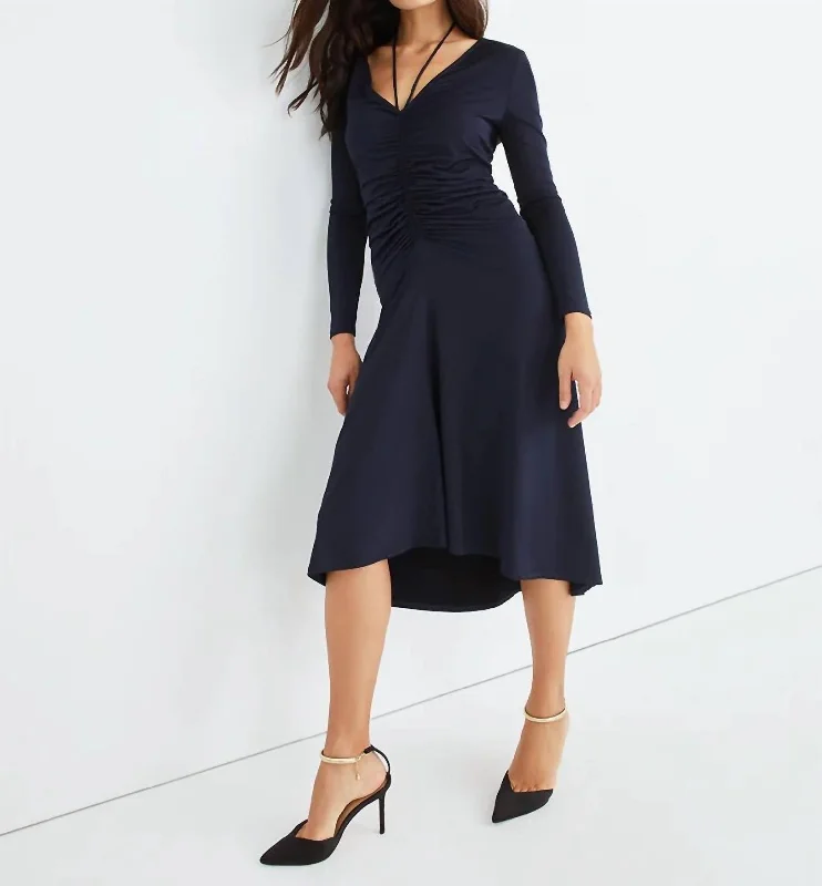 Gilbert Dress In Navy Long unclassified dresses