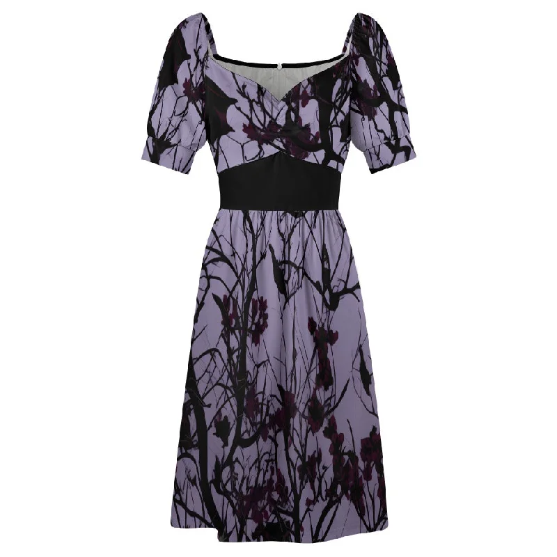 Goth Purple Night Sweetheart Dress Lounge unclassified dresses