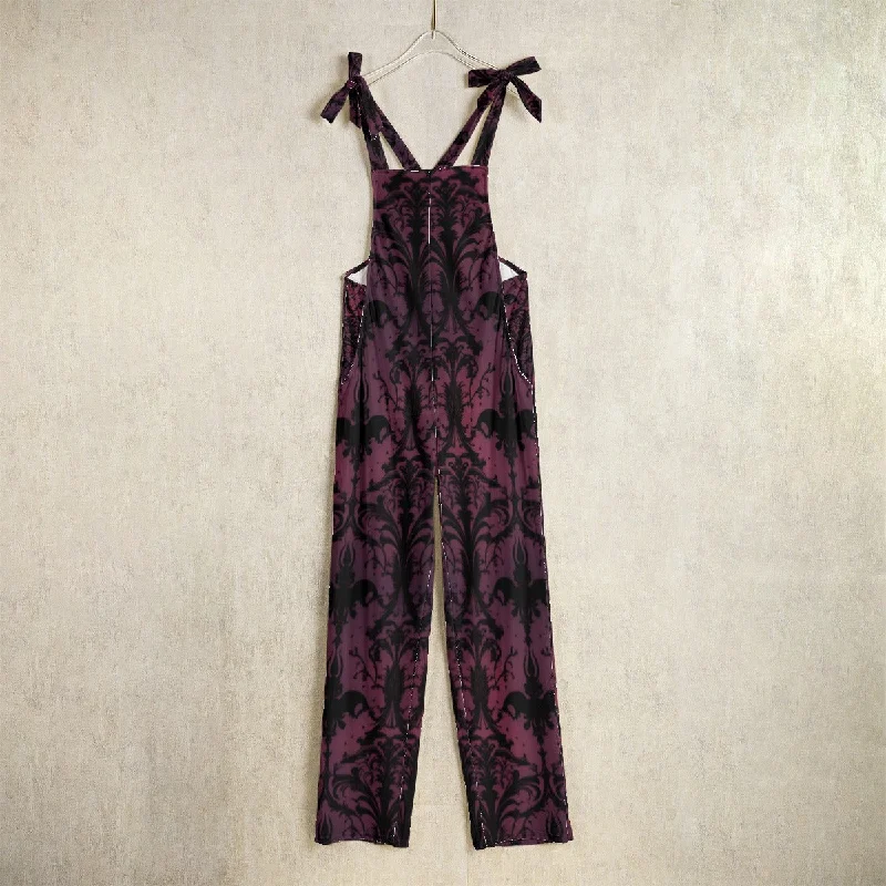 Gothic Purple Women's Jumpsuit Silk unclassified dresses