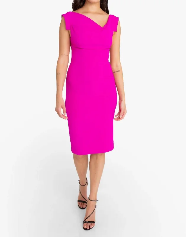 Jackie O Dress In Vibrant Pink Best-selling unclassified dresses