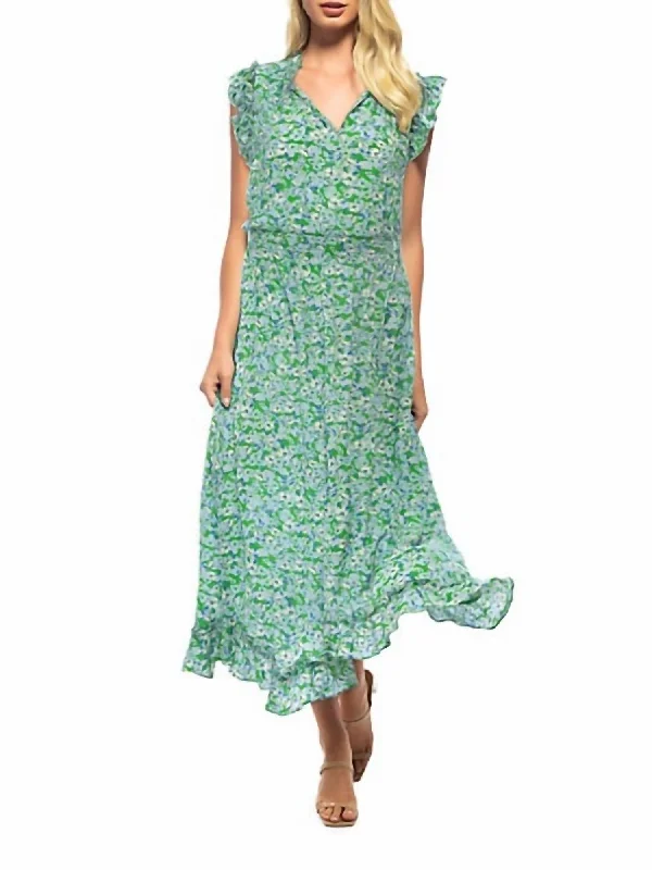 Liya Dress In Spring Green Multi Casual chic unclassified dresses