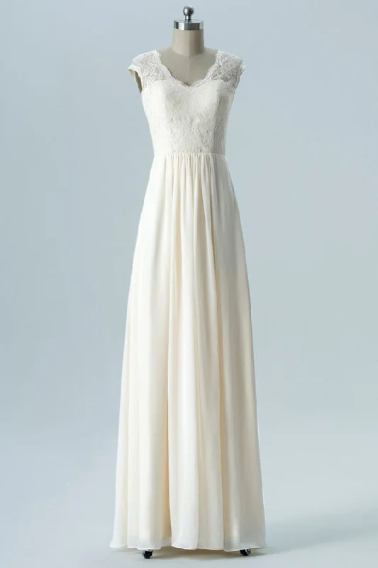 Off-White Embroidered Sleeveless Bridesmaid Dress Luxury unclassified dresses