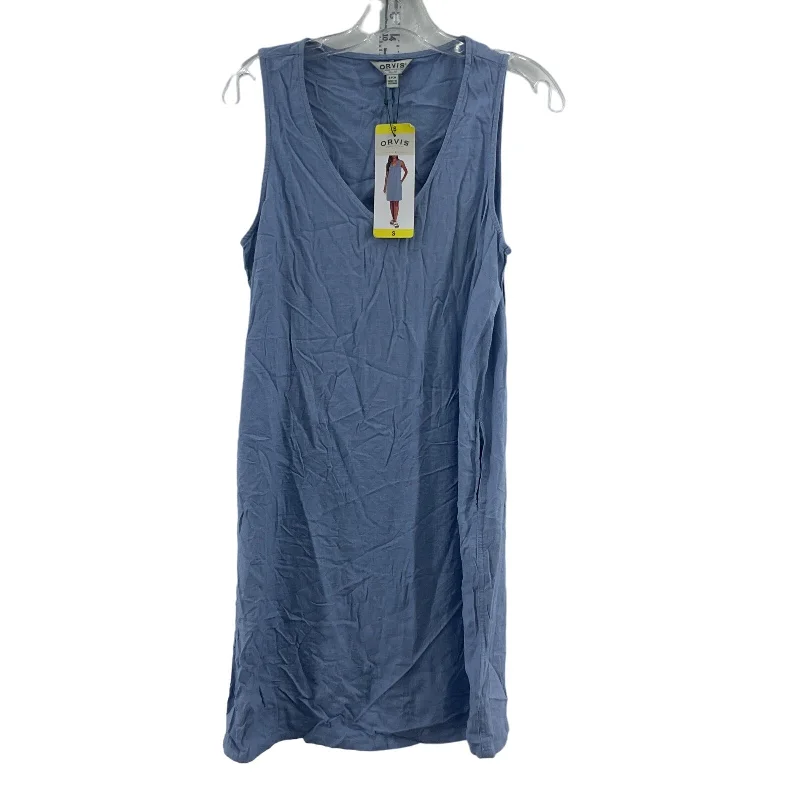 Orvis Women's Pale Blue Linen Sleeveless Summer Shift Dress S - New With Tags Festival unclassified dresses