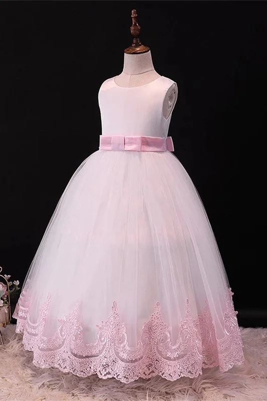 Pink Sleeveless Bow Back Ball Gown Casual unclassified dresses