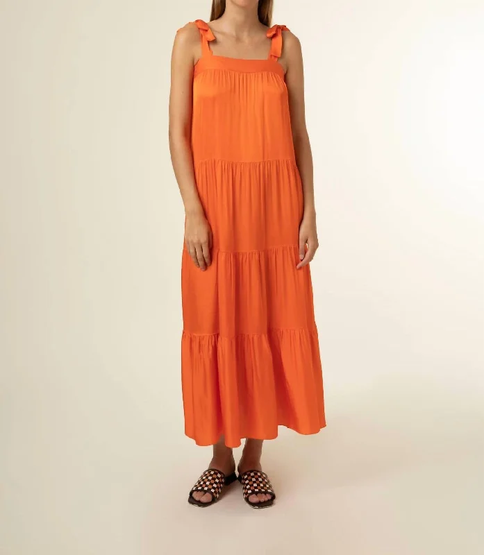 Rawen Dress In Tangerine Office unclassified dresses