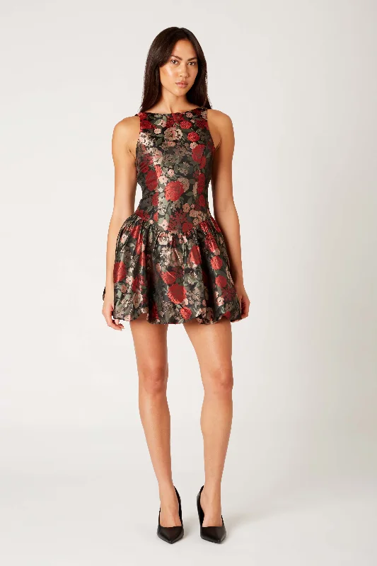 Tamara Dress, Black/Cherry Stylish unclassified dresses