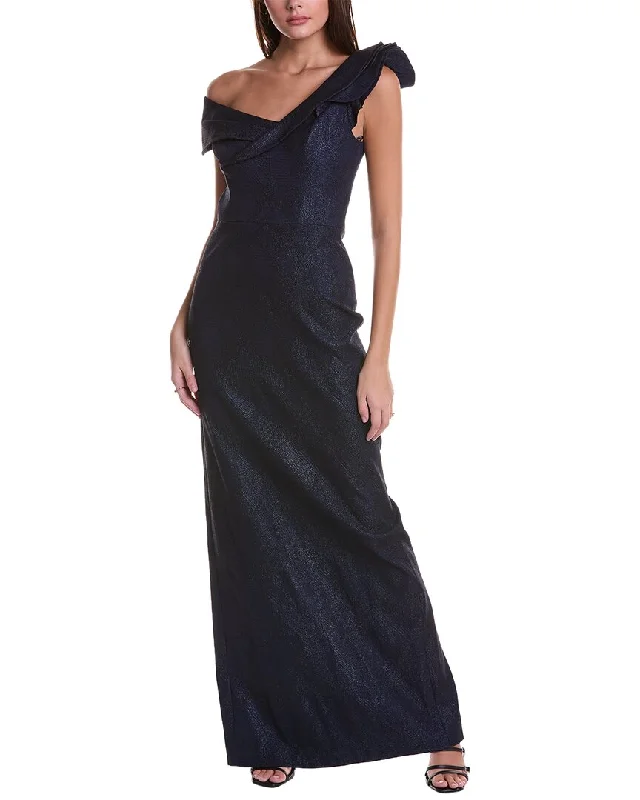 Teri Jon by Rickie Freeman Shimmering Gown Satin unclassified dresses