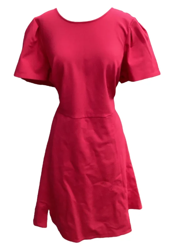 Pink Dress Casual Midi J. Jill, Size L Midi Skirt with Pockets